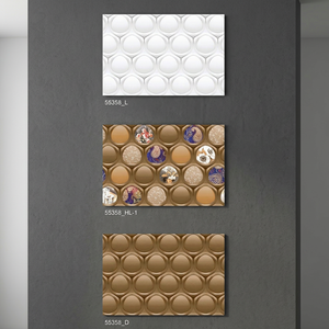 Carreaux muraux en céramique japonaise 3D noir et blanc 12x18 (300x450mm) finition mate pour intérieur et extérieur, type brique réfractaire, fournis par une usine chinoise - Product Image 2