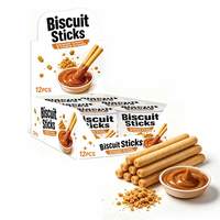 Bâtonnets de biscuits Bestar à la crème caramel et aux miettes de biscuits 40g – Bonbons en vrac pour enfants – Vente en gros – Approvisionnement direct usine