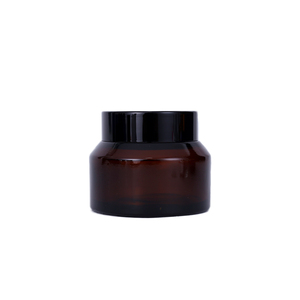 Pot en verre transparent en stock 15g 30g 50g 1oz 2oz vide avec couvercle noir pour crème contour des yeux et crème visage - Product Image 6