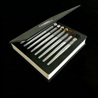Coffret Cadeau de Maquillage Professionnel : Trousse Complète de Pinceaux de Maquillage avec Emballage en Boîte en Carton Imprimée