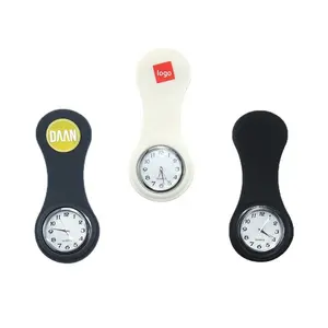 All'ingrosso Logo personalizzato in Silicone gomma perno da seno orologio FOB orologio spilla orologi da allattamento