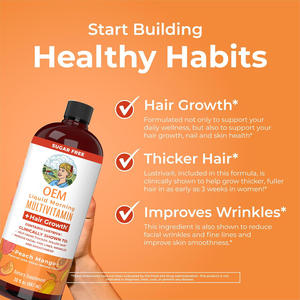 Integratore Multivitaminico Liquido Orale Senza Zucchero per Adulti con Acido Folico e Vitamina E, 880ml, OEM, per Amazon e Commercio Transfrontaliero - Product Image 3