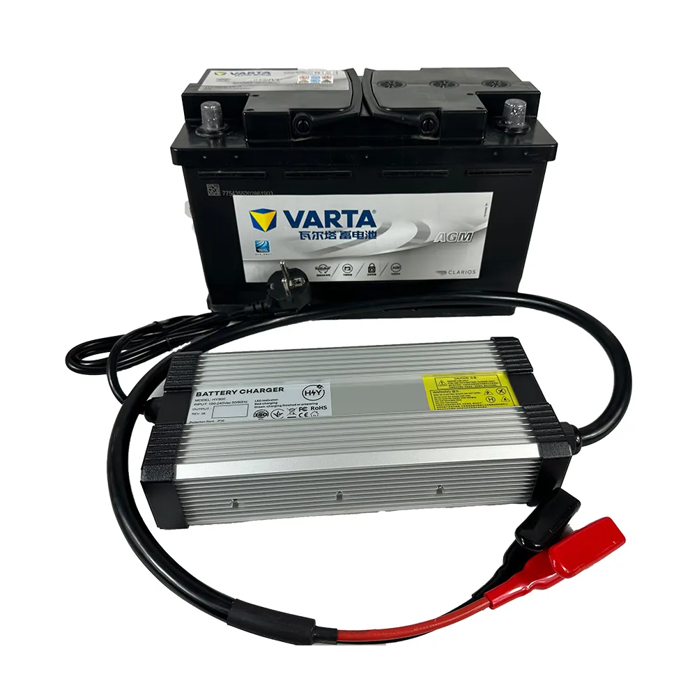 HY900 48V LiFePO4 battery charger 58.4V15A for Electric Vehicles/Cart/Hoverboard/Scooter/Segway/Forklift/Camper/Touring Car/etc.