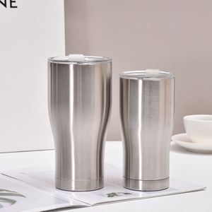 Gobelet isotherme incurvé 30oz 40oz en acier inoxydable à double paroi, isolé sous vide, thermolaqué, avec couvercle et paille - Product Image 4