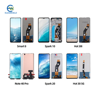 Écran LCD pour Infinix Smart 8 X6525 Remplacement d'écran X657 X659 X688 X678 X680 Écran tactile LCD Digitizer Assemblage complet