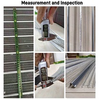Tôle d'acier galvanisé à mailles espacées en chevrons pour coffrage, plafond, mur et support de plâtre, longueur personnalisable