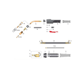 Tocha De Solda HAILI TOCHA MIG SBME 135 - 3M completo di rava PRETA per il mercato del Brasile - Product Image 6