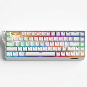 Kit de clavier mécanique <span class=keywords><strong>RGB</strong></span> 68 touches, BT 2.4G sans fil, triple mode, gravure latérale, clavier mécanique de jeu éclairé PBT - Product Image 6