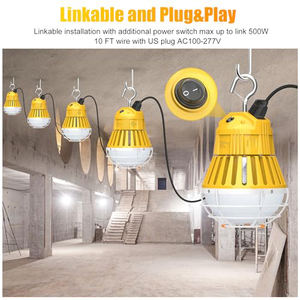 Guirnalda de Luces LED Navideñas, Iluminación Industrial, para Campamento, Trabajo Temporal, Construcción, Guirnalda de Luces para Exteriores - Product Image 4