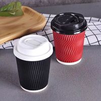 Gobelet en papier à café jetable de qualité alimentaire anti-brûlure à paroi simple 14OZ (420ML) avec impression couleur OEM/ODM pour usage commercial