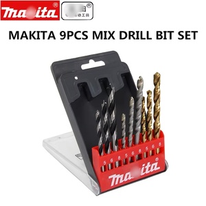 Juego de <span class=keywords><strong>brocas</strong></span> originales para madera de mampostería Makitas HSS de combinación mixta para perforación de madera de hormigón metálico en caja de plástico - Product Image 2
