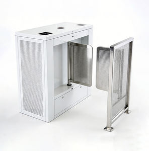 Torniquete de Bandera Bidireccional RFID IP54 de Bajo Consumo Energético EASCO para Centro de Distribución Logística - Product Image 1