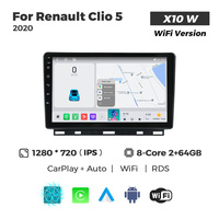 MEKEDE X10 X20 X30 X40 UIS7865 8+128G QLED AKM DSP CarPlay sans fil Android Auto pour Renault Clio 5 2020