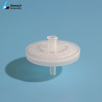 Persediaan Laboratorium Filter Suntik PTFE Hidrofilik Steril 13Mm 25Mm 0,22um Mikron