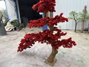 高品質の室内用ポドカルパス盆栽、庭の装飾品、松の木、高さ2mの生きた人工松の木 - Product Image 5