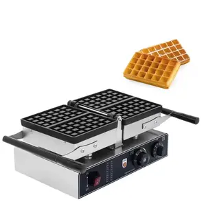 2 Scheiben Waffeleisen Maschine Kommerzieller Brot bäcker mit Antihaft-Platten timer und Temperatur regelung - Product Image 1