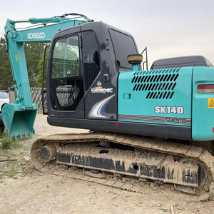 Excavatrice Kobelco SK140 d'occasion Livraison rapide de 14 tonnes Grande puissance de creusement Entretien facile Stabilité hydraulique Économie d'huile en cas de choc - Product Image 1