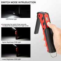 5W COB travail lumière Portable pliable COB LED lampe de travail lampe de poche torche classique inspection magnétique réparation travail lumière pour voiture