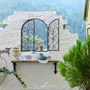 Ferronnerie véritable fenêtre terrasses cintres <span class=keywords><strong>de</strong></span> fenêtre pour <span class=keywords><strong>salon</strong></span> salle à manger <span class=keywords><strong>jardin</strong></span> décorations murales doux meubles <span class=keywords><strong>de</strong></span> maison - Product Image 2