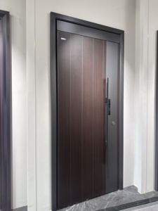 Thiết kế hiện đại cửa bên ngoài, cửa an ninh thông minh, cửa hộ gia đình chất lượng cao - Product Image 4