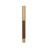 Bolígrafo de lujo de 0,5mm, bolígrafo rodante suave, logotipo personalizado, Metal, Madera Negra, cobre para firmas de regalo