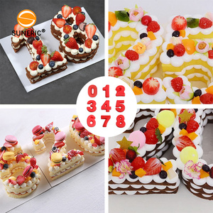 Molde <span class=keywords><strong>de</strong></span> silicona <span class=keywords><strong>para</strong></span> pasteles DIY resistente al calor antiadherente <span class=keywords><strong>de</strong></span> grado alimenticio <span class=keywords><strong>para</strong></span> hornear tamaño grande número pastel molde - Product Image 5