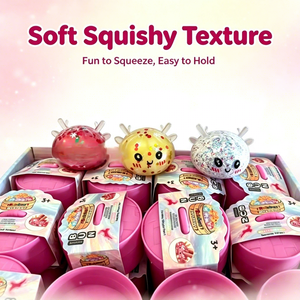 Mogo Rainbow Glitter Christmas Silicone Steamed Bun Squeeze Toy Stress-Relief Steamer Basket Simulation Slow-Rebound Fun for - Product Image 5