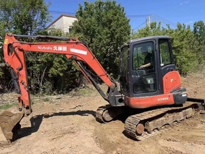 รถขุดขนาดเล็กมือสอง Kubota KX165 6 ตัน รถตักดินแบบตีนตะขาบ นำเข้าจากญี่ปุ่น พร้อมใบรับรอง CE  พร้อมอุปกรณ์เสริมแบบ Auger และ Breaker - Product Image 2