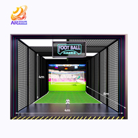 Simulateur de football interactif en salle pour enfants et adultes - Football intelligent AR haute définition certifié CE pour parcs d'attractions intérieurs