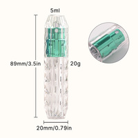 Mini flacon vaporisateur de parfum personnalisé avec logo, 5 ml, acrylique transparent, atomiseur de parfum rechargeable pour échantillon de Cologne