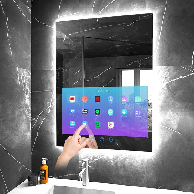 32 Inch Weatherproof Outdoor Television Outdoor TV with 700 Nits Brightness Smart TV Wireless IP55 Waterproof Mirror WT-32