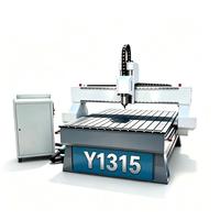 Routeur CNC 4 axes à double broche 1325, 1300x2500mm, 24000 tr/min, table à vide, machine de découpe et de gravure du bois et de l'acrylique, pompe PLC