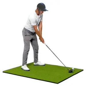 Tapis de golf sur gazon professionnel de qualité supérieure personnalisé en gros tapis de golf pour la pratique du simulateur d'écran de cour intérieure