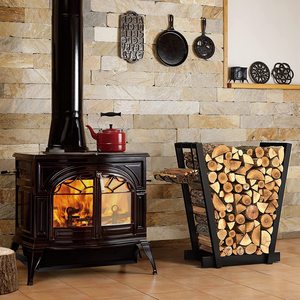 20-Inch Indoor Fireplace Firewood Rack <strong>Log</strong> Holder with Kindling Holder Metal Storage <strong>Stand</strong> - Product Image 4