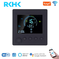 Termostato Inteligente WiFi RKHK con Pantalla LED a Color, Cable Sensor de 3 Metros para Hotel, Apartamento, Sala de Estar
