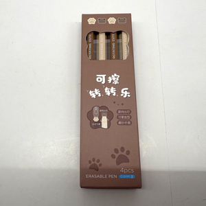 ปากกาหมึกเจลแบบหมุนได้รูปหมีการ์ตูนน่ารักปรับแต่งได้พลาสติกและยางขนาด0.5มม. สีฟ้าและสีดำ - Product Image 1