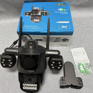 9MP屋外ワイヤレス監視カメラ 家庭用5K超高画質wifiネットワークICSEEセキュリティ三眼三画面ptz 3MPカメラ - Product Image 6