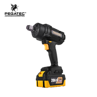 Llave de Impacto Industrial de 20V sin Escobillas, 850Nm, Accionamiento de 1/2'', Kit de Cargador de Batería de Iones de Litio, Fuente de Alimentación Eléctrica Metálica OEM