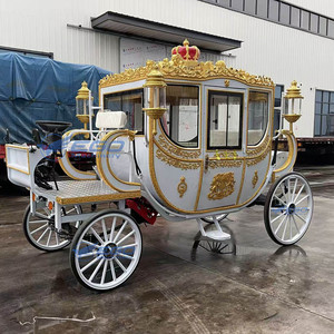 Calèche royale européenne électrique pour mariages, calèches touristiques à chevaux européennes - Product Image 6