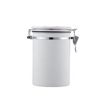 Ensemble de pots à épices ronds en acier inoxydable pour thé et café Pot multifonctionnel étanche à l'humidité scellé sous vide