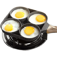 Mini poêle en métal pour cuisinière à gaz, capacité de 1 à 2 L, poêle à œufs brouillés avec poignée en acier inoxydable, ustensile de cuisine durable