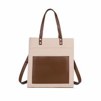 Sac à main en toile personnalisé OEM respectueux de l'environnement, adapté à la publicité, aux badges, aux logos, à la impression par transfert thermique