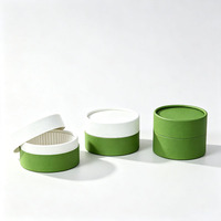 Boîte à gâteau ronde en papier de luxe personnalisée, tube biodégradable, conteneur pour cheesecake basque, emballage cadeau pour pâtisserie