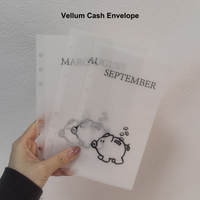 Enveloppes à argent en vélin non à onglets, format A5, A6, A7, avec poche pour classeur, personnalisables, laminées mat, faible MOQ usine