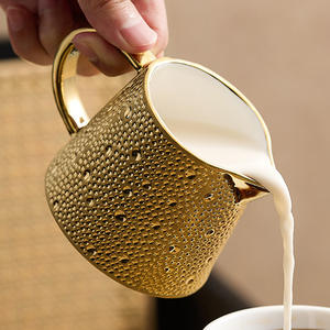 Pichet à crème en céramique avec bec <span class=keywords><strong>verseur</strong></span>, petit et grand, pour café, sauces et vinaigrettes – Vaisselle élégante pour restaurants - Product Image 3