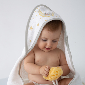 B Asciugamano con cappuccio & G Marlton Tovagliolo da bagno per bambini in cotone 100% da notte con ricamo asciugamano di lino quadrato per il bagno del bambino cura del bambino prodotto - Product Image 3