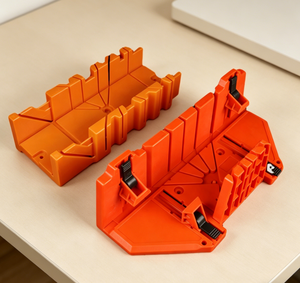 <span class=keywords><strong>Caja</strong></span> de ingletes con guía de corte de 45 y 90 grados para carpintería, molduras de yeso, PVC y corte angular industrial Imbot - Product Image 1