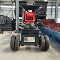 محرك ديزل صغير متنقل، مطحنة حجرية وصدرية للتعدين الذهبي PE-400*600