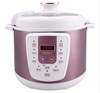 Autocuiseur Électrique GB-PC500A 6L 800W avec Boîtier en Acier Inoxydable, Cuve Intérieure en Fer-Aluminium, Utilisation Domestique, Cuiseur Vapeur, Cuillère et Mesureur