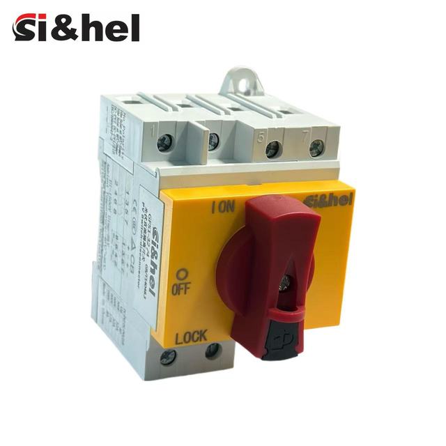 Sihel Self Lock 300V 600V 800V 1000V 1200V 4P 2P PV Disconnect DC Isolation Switch With Red Handle
